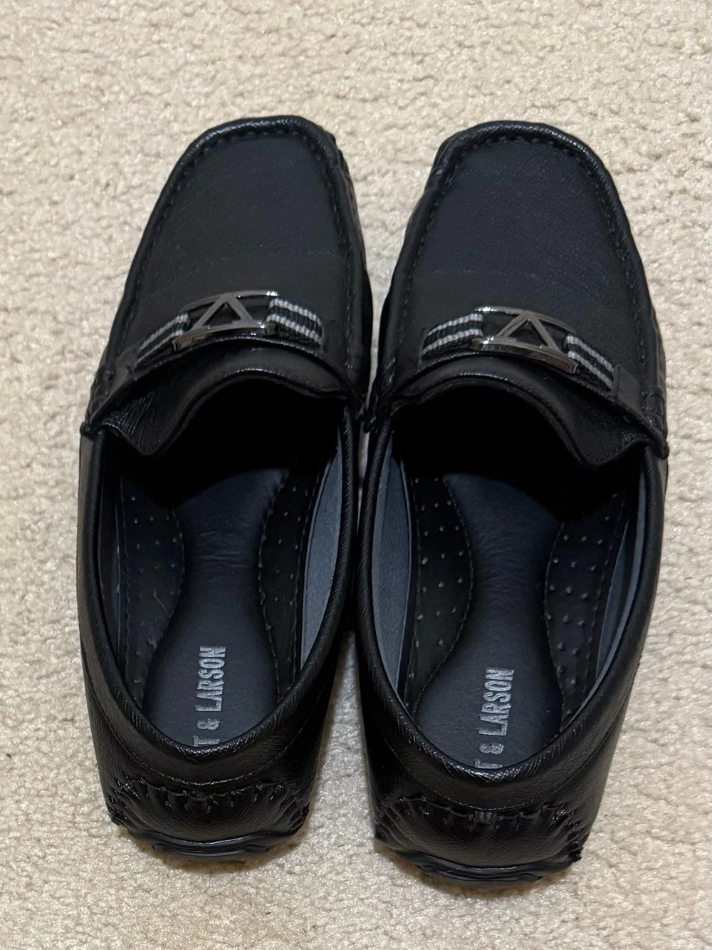 G.H. Bass & Co. Inspired Black Slip-On Driving Loafers